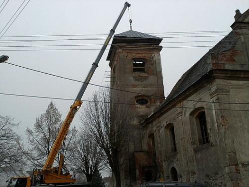 Oprava kostelní věže